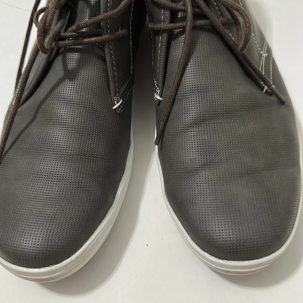 BEN Sherman Men’s Gray Lace Up Formal Casual Chukka Ankle Boots Shoes Size 12